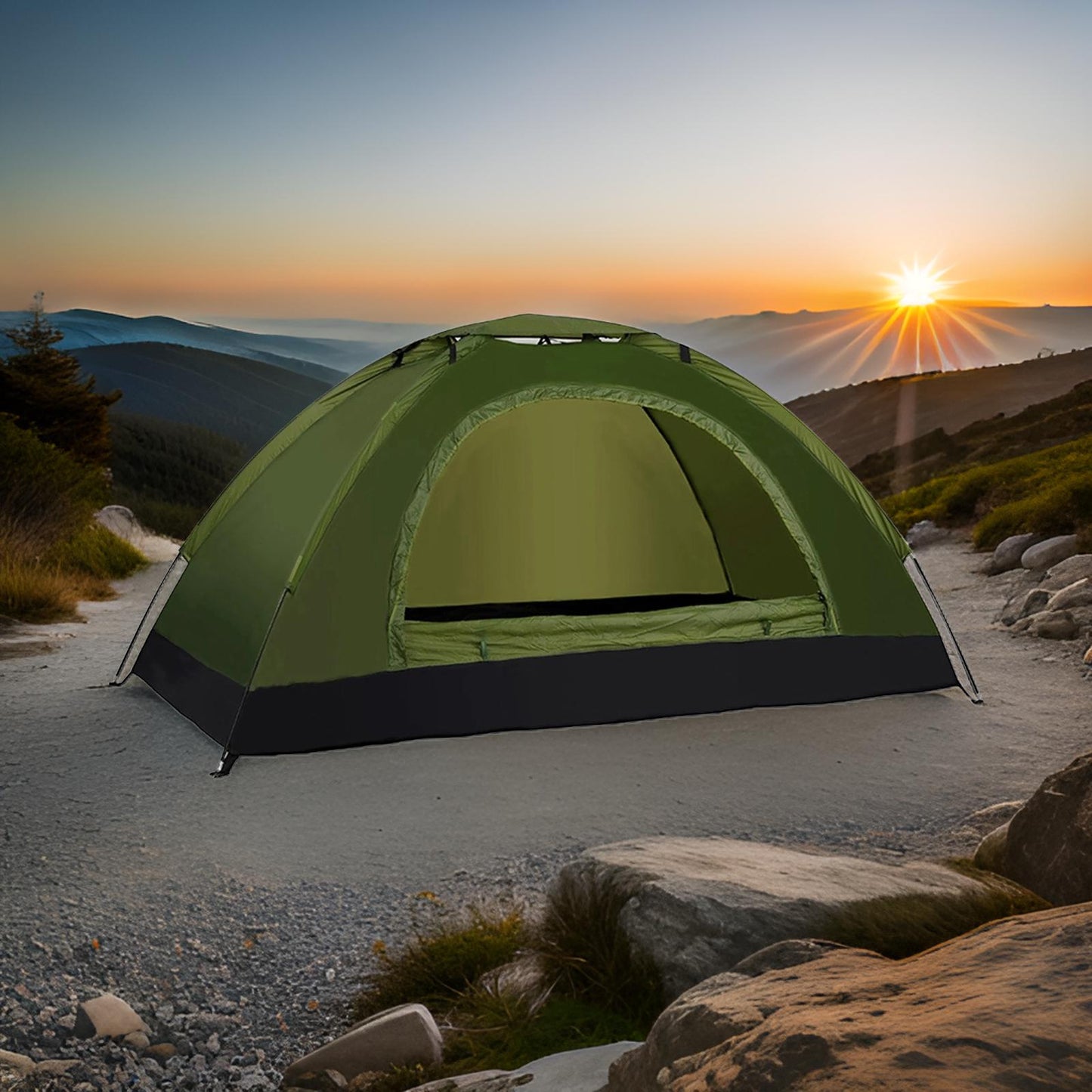 Tente_camp_Trek_vert_kaki