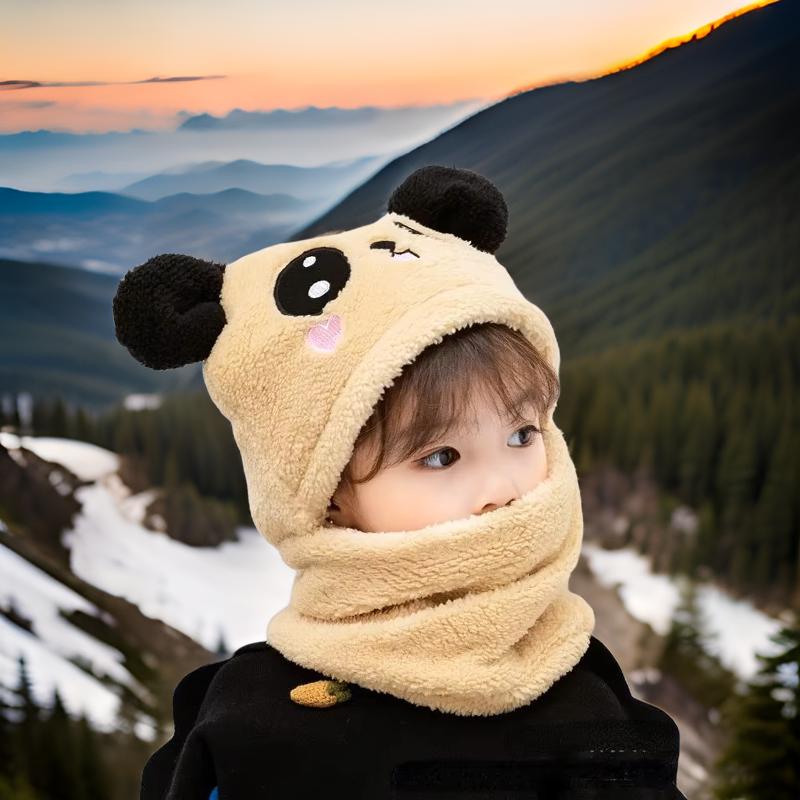Cagoule_enfant_Balaclava_Panda_beige