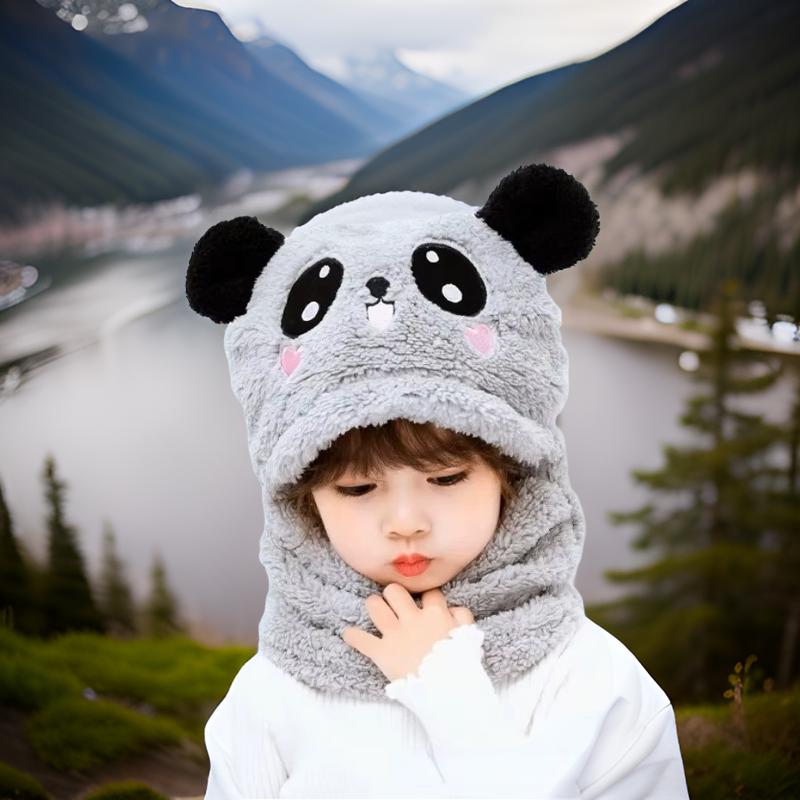 Cagoule_enfant_Balaclava_Panda_gris