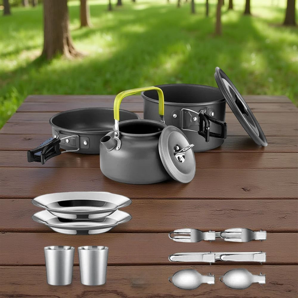 Batterie_de_cuisine_Camping_vert_option_vaisselle_deux_personnes