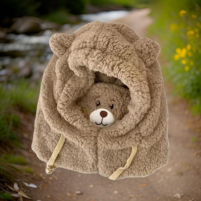 Cagoule enfant Balaclava Ourson cafe