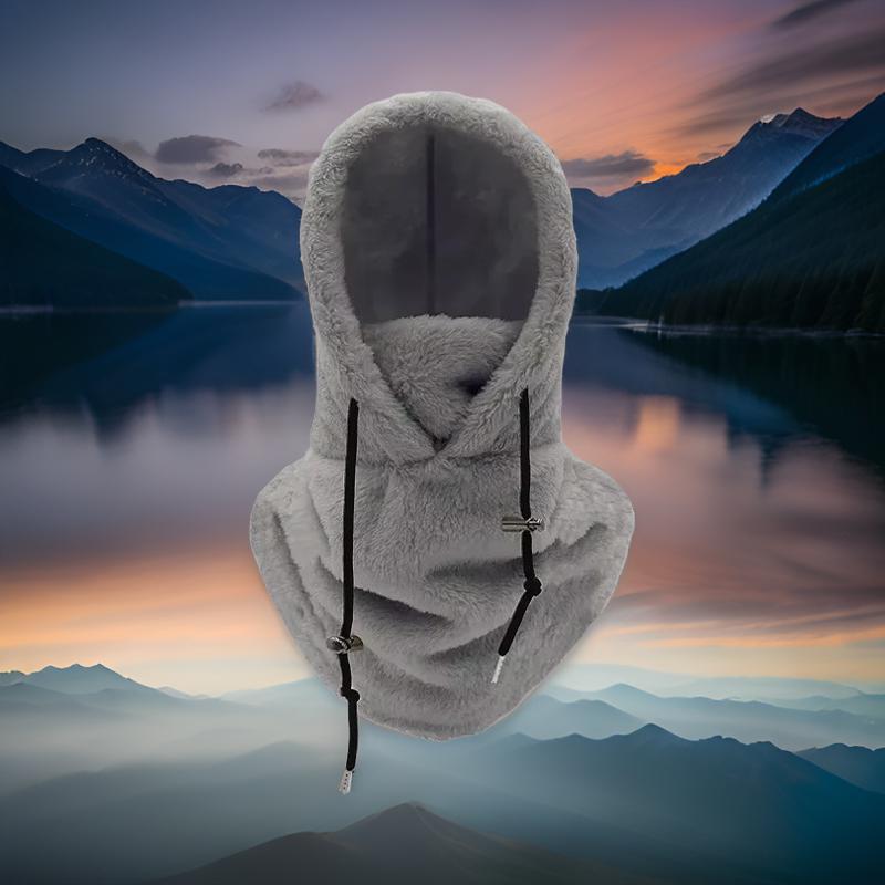 Cagoule femme Balaclava Peluche gris