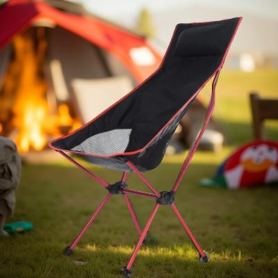 Chaise_de_camping_Confort_rouge