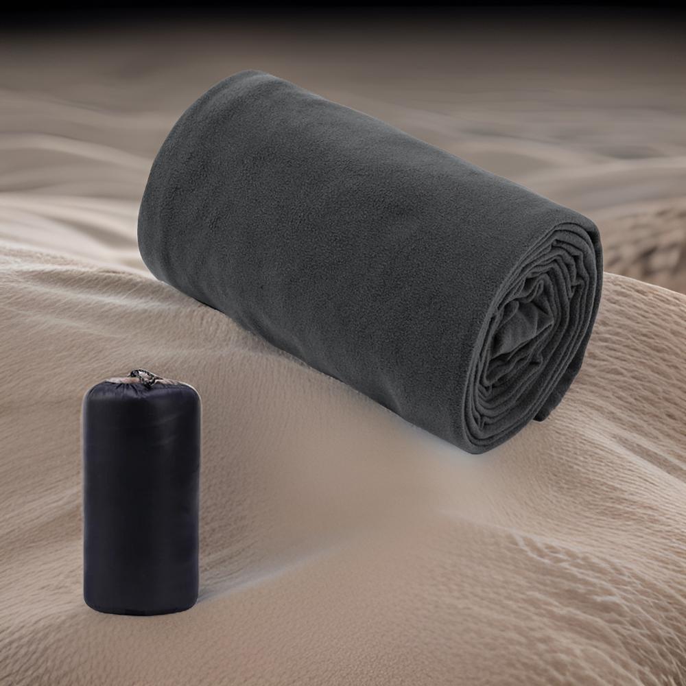Drap de Sac de Couchage Polaire noir