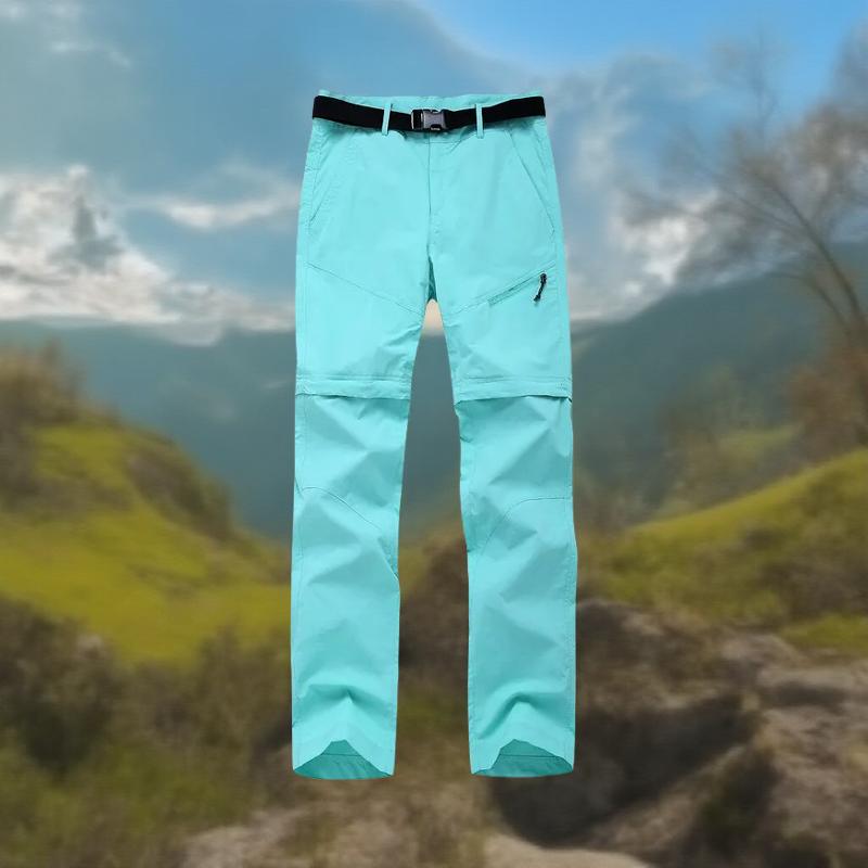 Femme_pantalon_cargo_Modulable_turquoise
