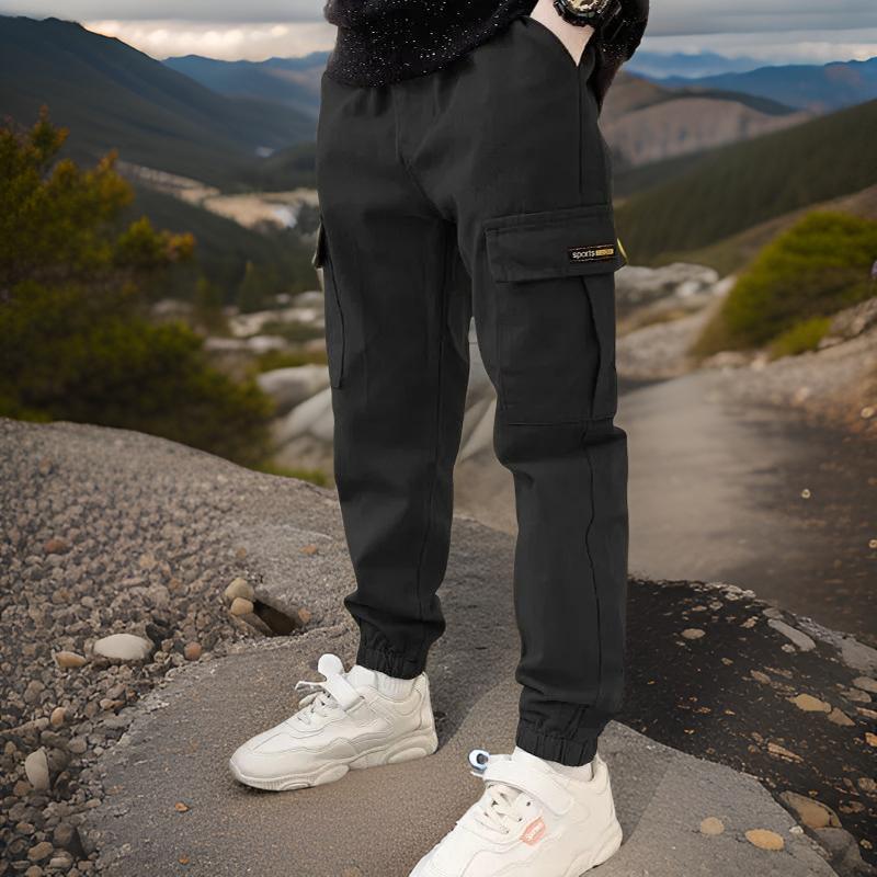 Le_Pantalon_Cargo_Garcon_Confort_noir