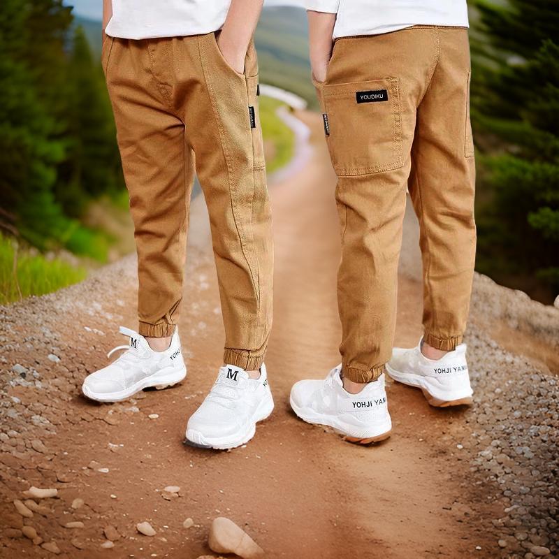 Pantalon_Cargo_Garcon_Casual_beige_duo