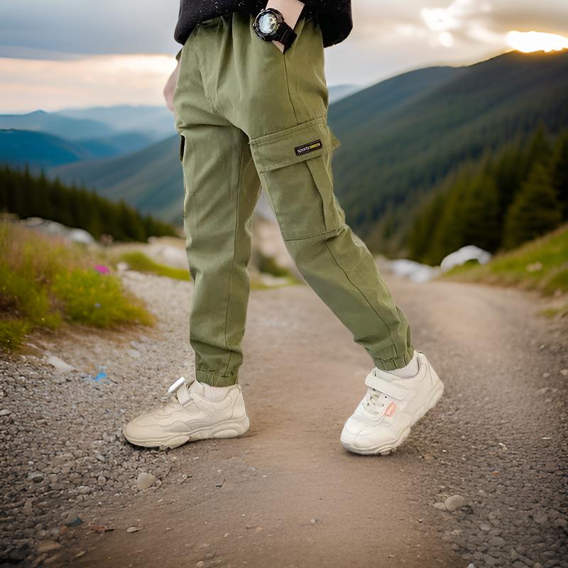 Pantalon_Cargo_Garcon_Confort_vert