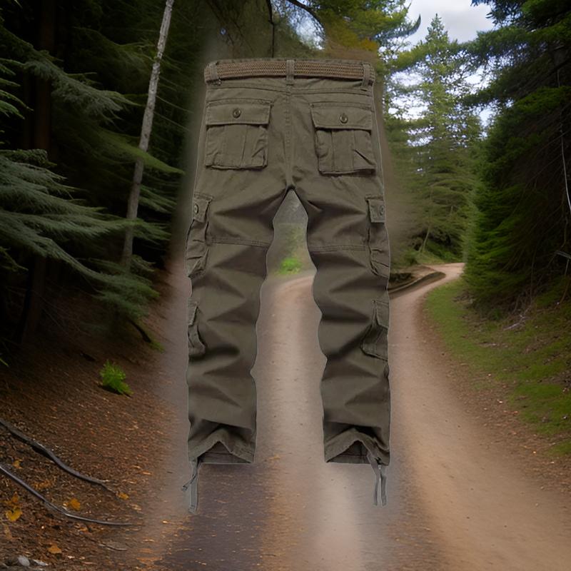 Pantalon_Cargo_Homme_Aventure_vert_armee_dos