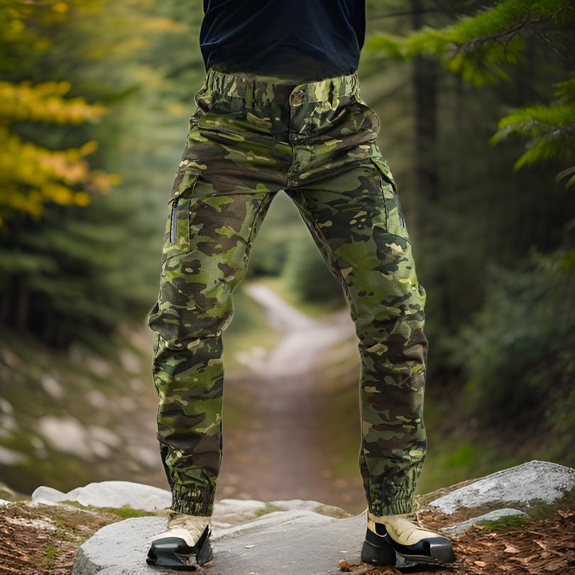 Pantalon_Cargo_Homme_Camouflage_armee
