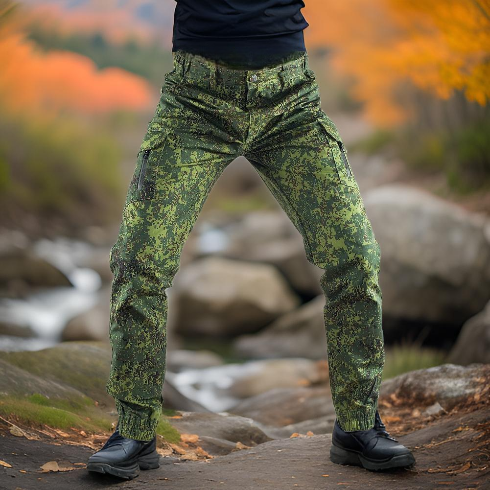 Pantalon_Cargo_Homme_Camouflage_vert