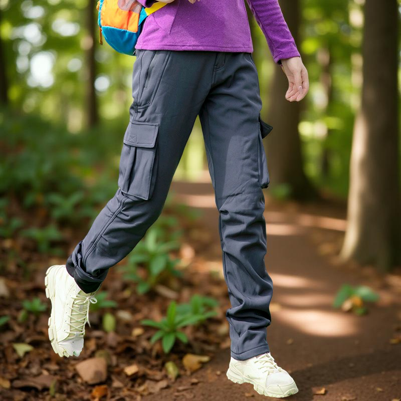 Pantalon_cargo_femme_Outdoor_gris