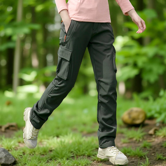 Pantalon_cargo_femme_Outdoor_vert