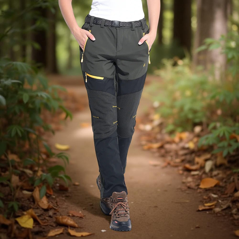 Pantalon_cargo_femme_Polaire_couleur_vert