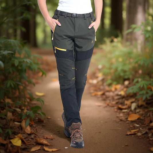 Pantalon_cargo_femme_Polaire_couleur_vert