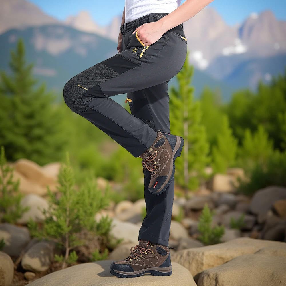 Pantalon_cargo_femme_Polaire_gris