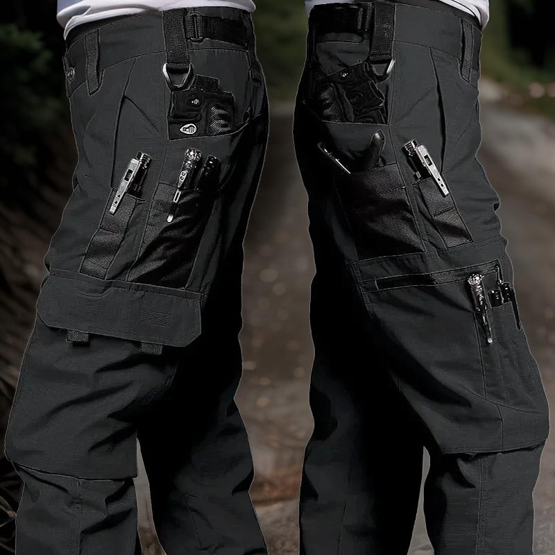 Pantalon_cargo_pour_homme_Outdoor_noir