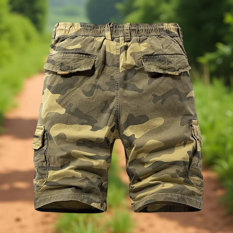 Short_cargo_homme_Camouflage_de_dos