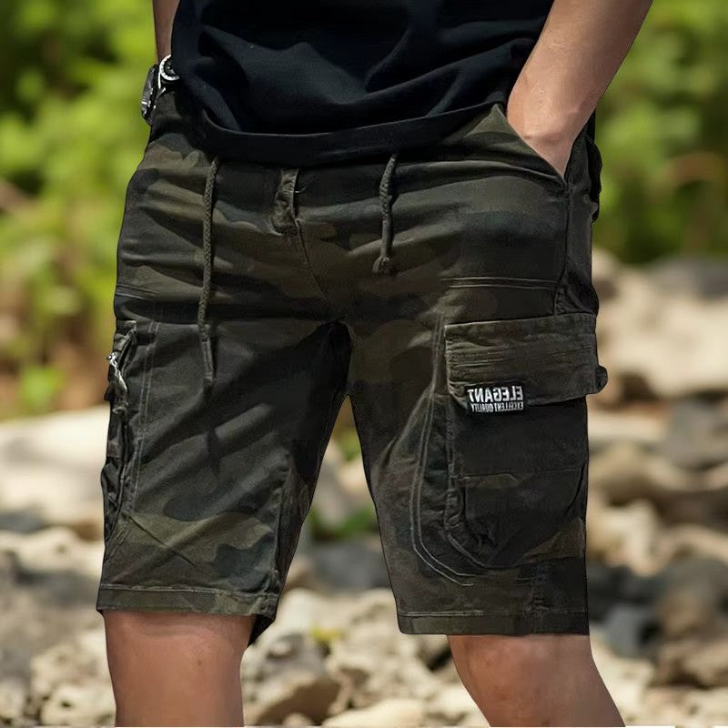 Short_cargo_homme_Camouflage_plein_air