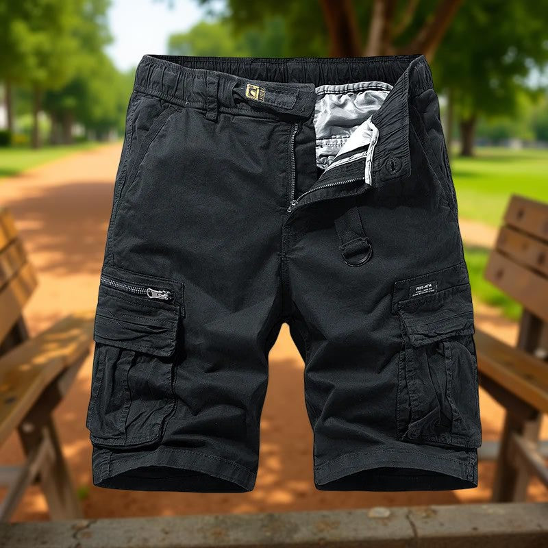 Short_cargo_homme_Outdoor_noir