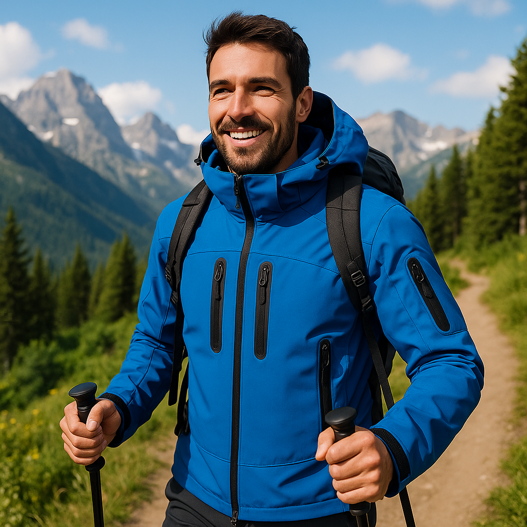 Veste_-_Impermeable_bleu