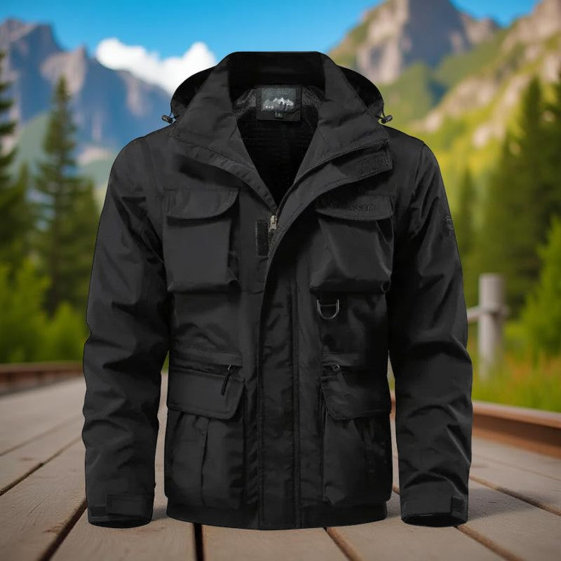 Veste_coupe_vent_homme_Outdoor_noir