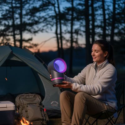 lampe anti moustique portable