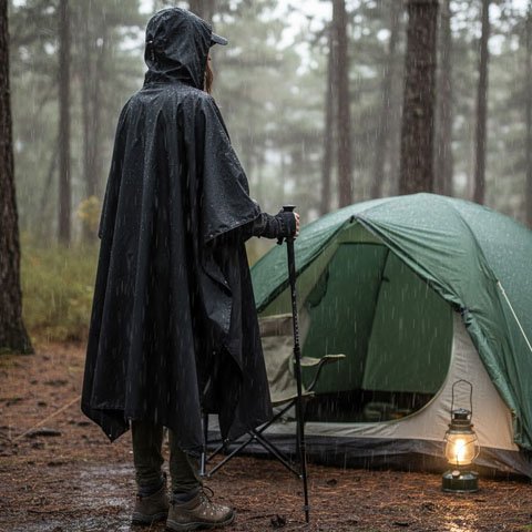 Poncho pluie plein air