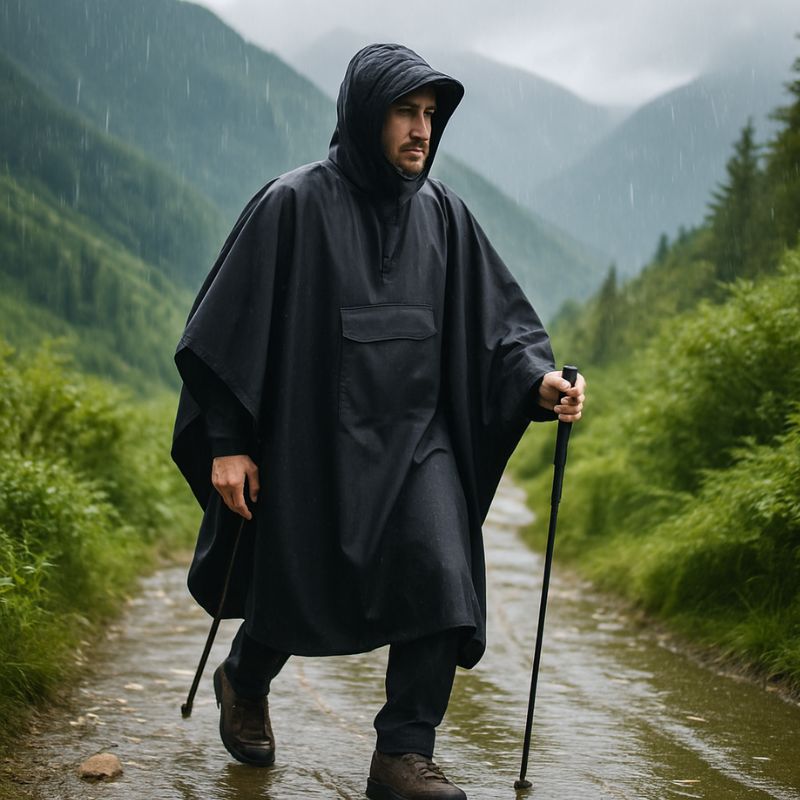poncho_pluie_impermeable_compact_noir_avec_poche
